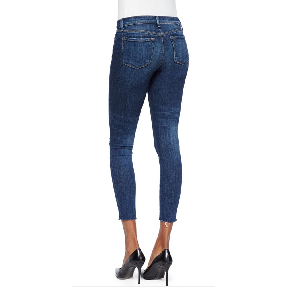 J Brand Mid-Rise Cropped Skinny Troublemaker Jeans - Picture 3 of 8